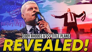 Future Cody Rhodes & WWE Championship Plans Revealed | What Happened When NXT Went Off Air