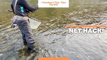 How to Use a Landing Net as a Stripping Basket for Fly Fishing
