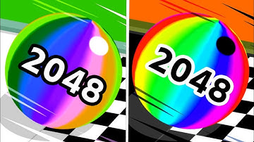 Ball Run 2048 vs Reverse Speed Run Walkthrough,iOS Android Ball Colour Run New Update ( part : 509 )
