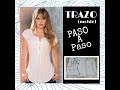 TRAZO (molde) PASO A PASO DE BLUSA DE MODA/ INTENSIVO DE BLUSAS/ # 2