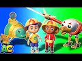 AnimaCars - FireFighter Team saves the day  - Cartoons for kids with trucks &amp; animals