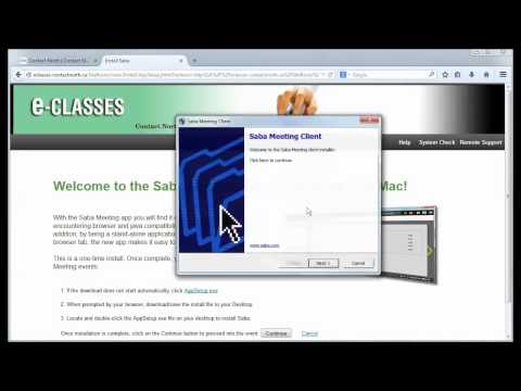 Installing Saba Meeting