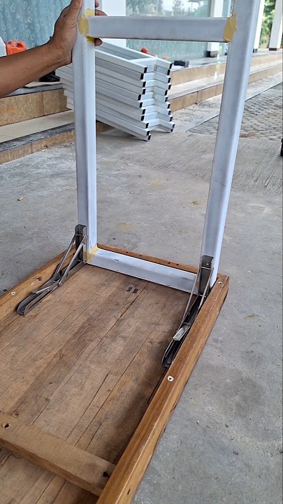 Membuat Kaki Meja Lipat #skilltukang #welding #mejalipat
