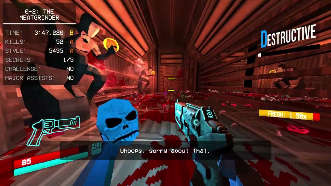 "Whoops, sorry about that." ULTRAKILL 0-2 