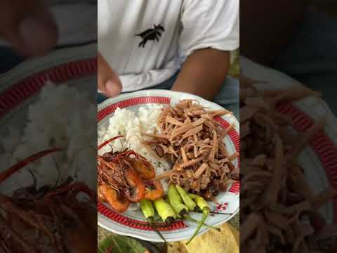 Sarapan Bambu young & lobster lokal # rebung