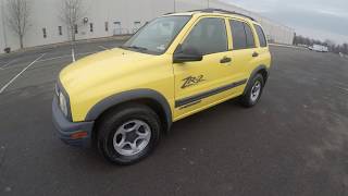 4K Review 2003 Chevrolet Tracker ZR2 4WD Yellow Virtual Test-Drive & Walk-around