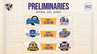 PRELIMS: UNTV Volleyball League Season 4 at Paco Arena, Manila | April 29, 2026
