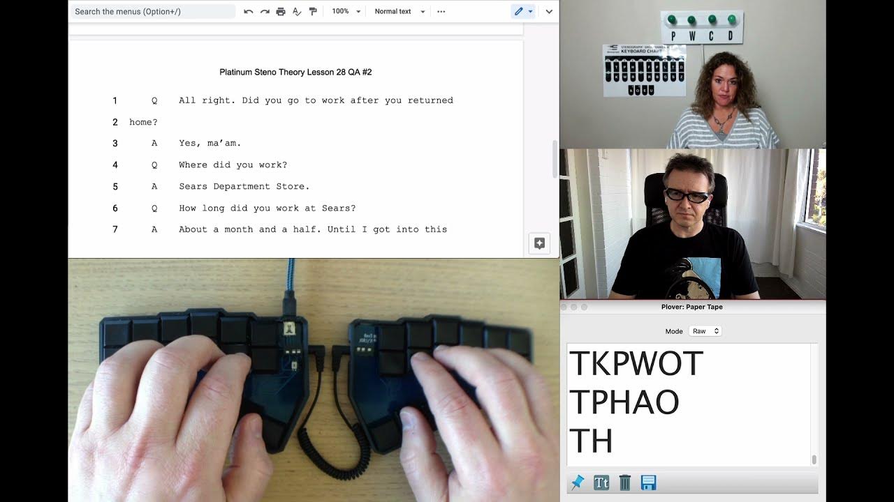 Plover Steno Q&A with a 2 Platinum Steno Theory Lesson 28