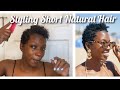 HOW I STYLE MY SHORT NATURAL HAIR | 3C Hair