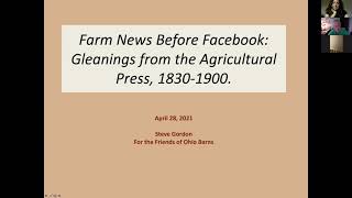 FOB Lecture #4: Farm News Before Facebook
