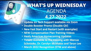 What's Up Wednesday - April 27, 2022 (Tech Support Updates, Double QV, March 2022 Recognition)