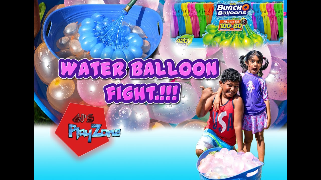 Bunch O Balloons Water balloon fight YouTube