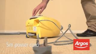 Argos Value Range Vc-05 Compact Bagged Cylinder Cleaner