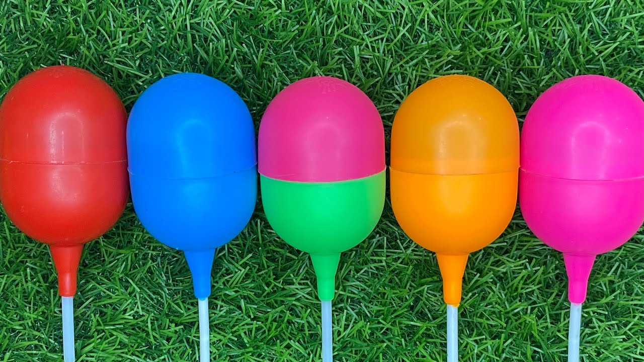 New Glitter Rainbow Lollipop Candy I Cutting| ASMR | Satisfying Video| Kinder 🏀| Ludo Go| Kids Toys