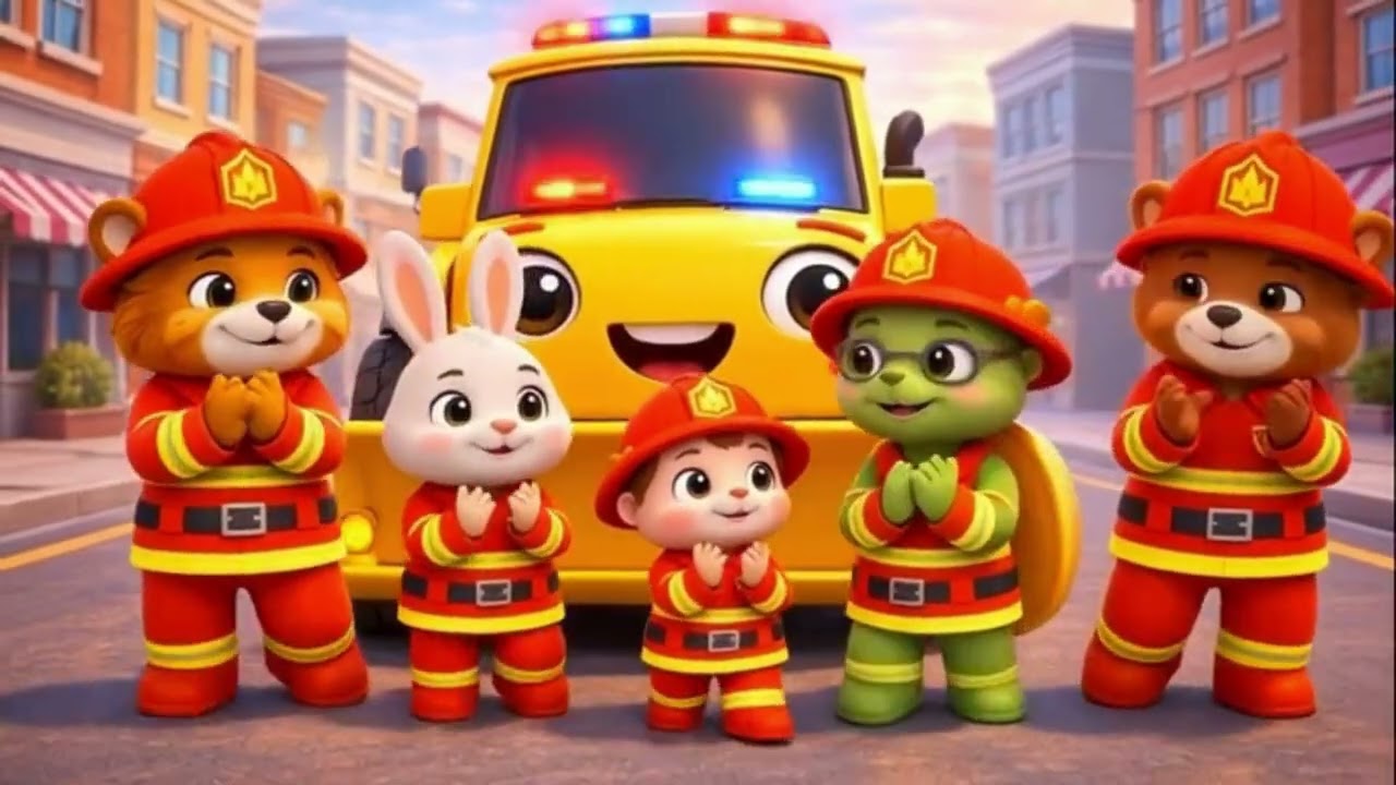 nee-naw nee-naw fire fighters brigade Nursery Rhymes & Kids Songs