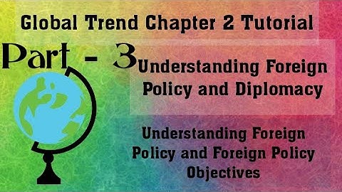 Global Trend Freshman Chapter 2 Part 3 ( Foreign Policy Behavior and Dimensions)