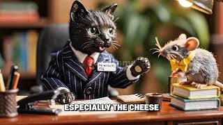 Cat Doing Serious Job Interview.