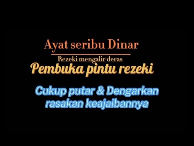 AYAT SERIBU DINAR class=