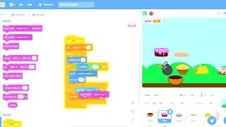 Tutorial Scratch Game sederhana "menangkap makanan" (Andrean Pulungan-1MA11) screenshot 4