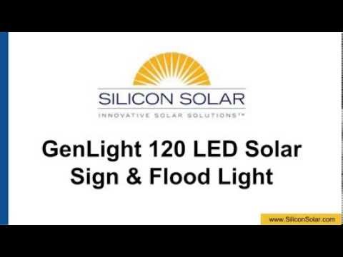 genlight-120led-solar-sign-light