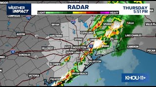 Track today's storms on live streaming radar
