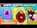 🔴 LIVE: Nicktoons Monster Marathon w/ SpongeBob &amp; MORE! 😈 24/7 Halloween Livestream! | Nicktoons