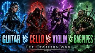 Electric Guitar vs Cello vs Violin vs Bagpipes ⚡ The Obsidian War | Epic Instrumental Battle