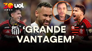FLAMENGO TEM UMA 'GRANDE VANTAGEM' CONTRA O SANTOS! RODRIGO MATTOS CRAVA