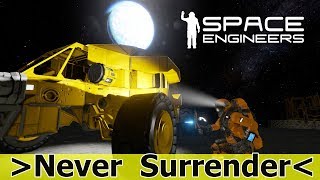 Space Engineers: Выживаем на Луне в сценарии Never Surrender. Isp водородников и солнечные панели.