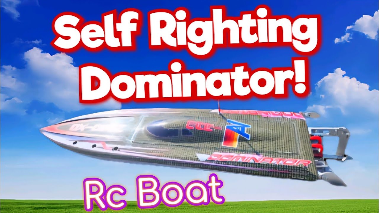 Self Righting DOMINATOR Rc Boat SCREAMING Dialed in No cavatation! (UNLIKE SONICWAKE)
