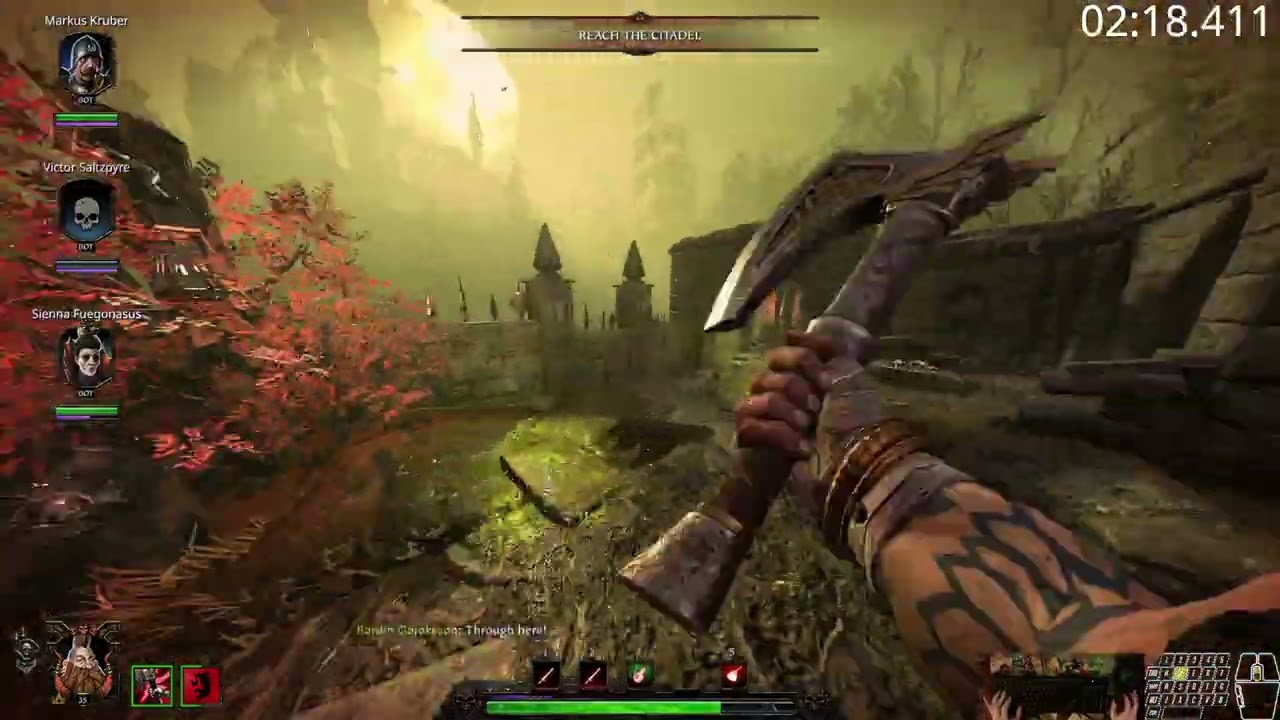 Warhammer Vermintide 2: Garden of Morr Legend All Objectives Speedrun - 