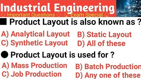 NMDC Model Paper 2021 || Top 20 Industrial Engineering Objective Questions and Answer For All Exams