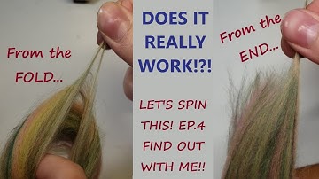 Spinning from the FOLD vs. from the END - YARN COMPARISON | Let