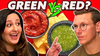 Green vs. Red Salsa