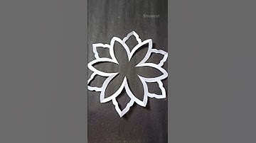 Woww!!❄️❄️ how to make paper snowflake ❄️✂️#shorts #viralshorts #snowflake #youtubeshorts