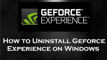 How to Uninstall Geforce Experience in Windows 10 (2023) || LATEST || Easy Method!