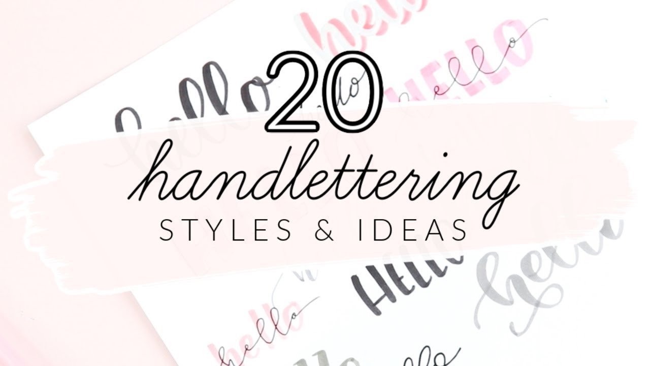 20 Hand Lettering Ideas! Easy Ways to Change Up Your Writing Style