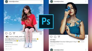 How to Create 3D instagram photo Frame Effect | Photoshop Tutorial