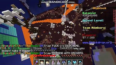 BlockDrop Hackers! #16 [timedisband] recorded! (Skyblock)!