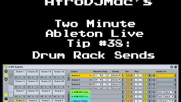 Ableton Live Tutorial: Drum Rack Sends