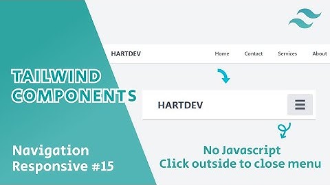 Navigation Responsive (No Javascript) - Tailwind Component #15