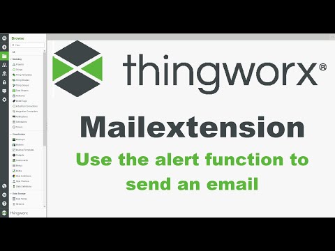 Thingworx - Use the alert function to send an email (verwenden der Alarmfunktion zum Mailversand)