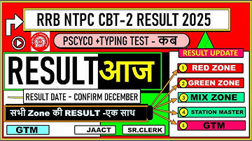 RRB NTPC GRADUATE LEVEL CBT-2 RESULT | NTPC CBT-2 RESULT | NTPC CBT 2 RESULT KAB AYEGA | RESULT OUT