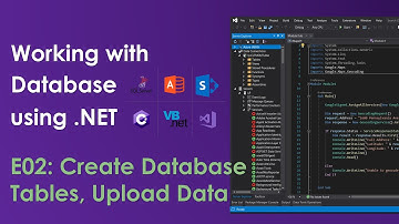 Create Database, Tables, Field Types and Upload Data - Oledb .NET E02