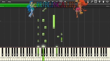 The Legend of Zelda Oracle of Ages and Seasons - Heros Cave Theme Piano Tutorial Synthesia