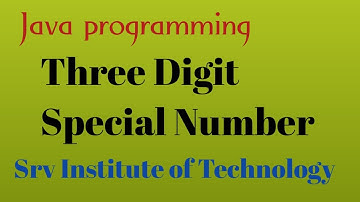 Check whether a number is Special Number in JAVA | Three Digit Special Number | Java Online Training