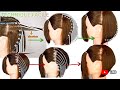 Tutorial,layered bob haircut /technique facile coupe bob