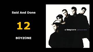 12 | Said And Done | BOYZONE