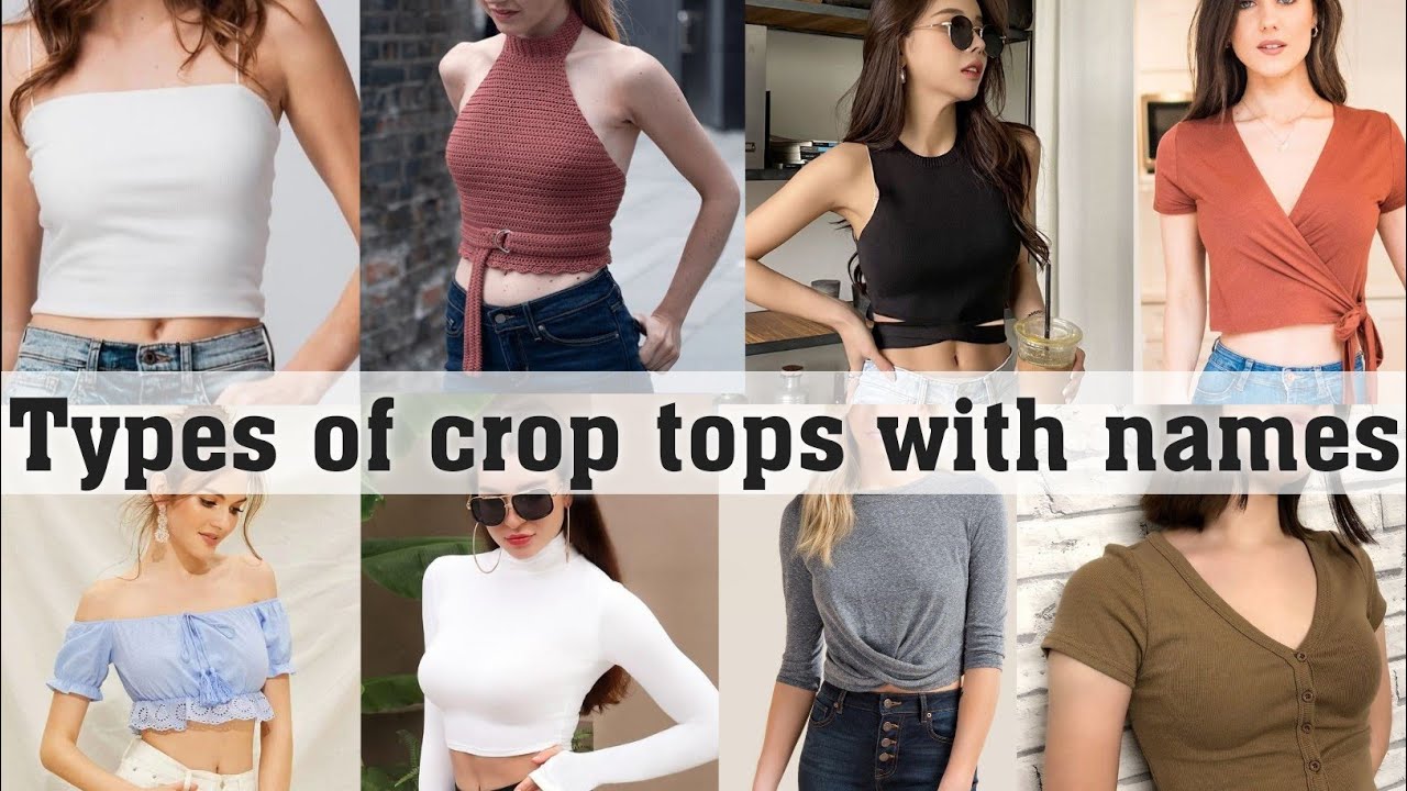 Types of crop tops with names||THE TRENDY GIRL - YouTube