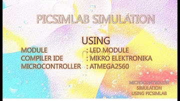 PICSIMLAB - OUTPUT MODULE DEMO - LEDS